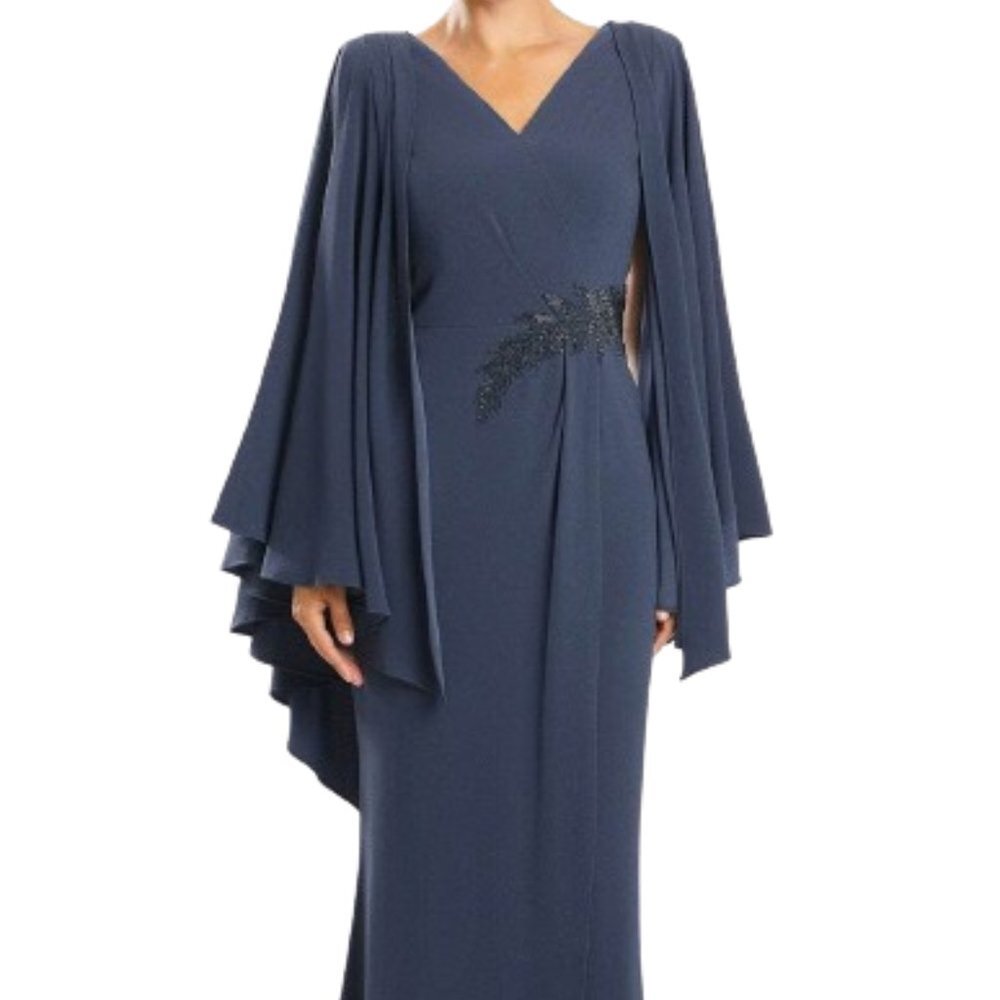 NWT Alexander by Daymor 1854F23 Mother of the Bride Dress Graphite Size 14